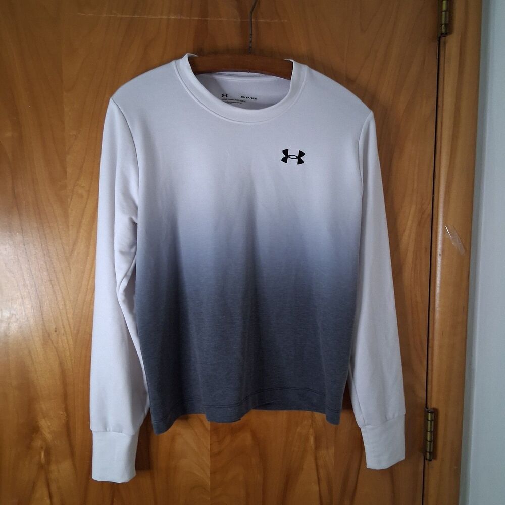 Under Armour Women's Rival Fleece Ombre Crew Neck Sweatshirt Size XS Loose Fit